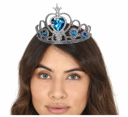 Diadema de Princesa con Piedras Azules