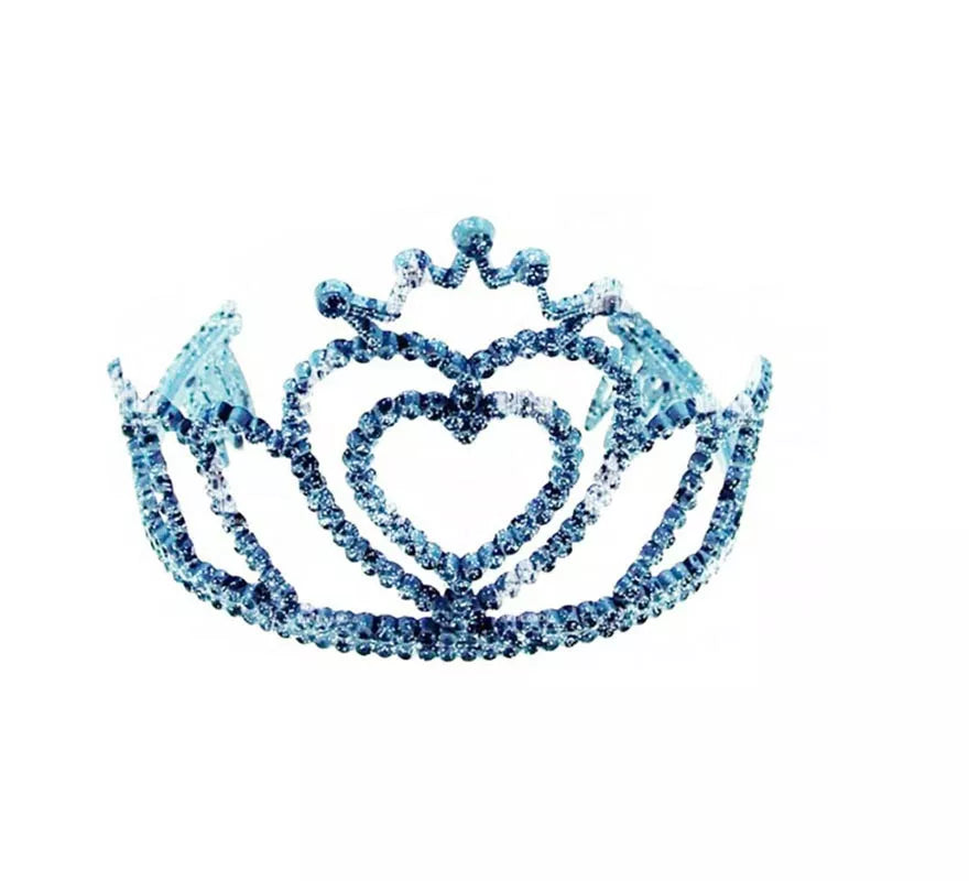 Translation missing: en.Diadema de Princesa Corazón azul marino