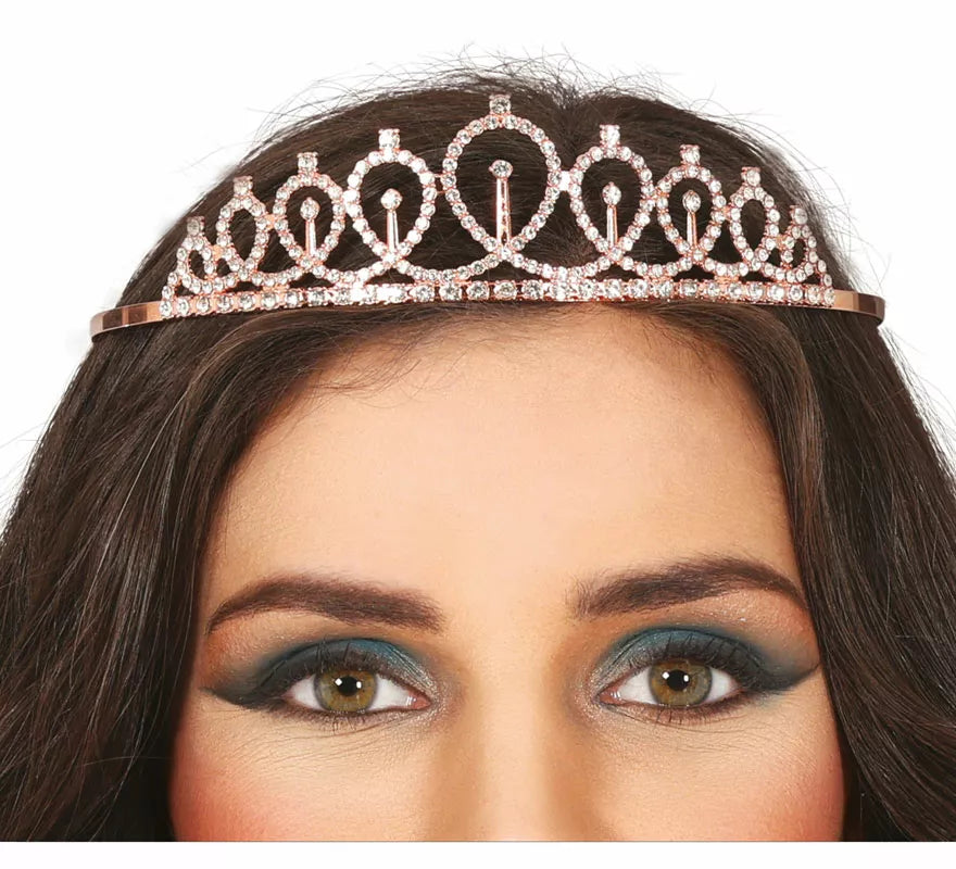 Translation missing: en.Diadema de Princesa metálica dorado adulto