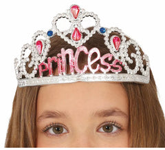 Tiara Princesa Prateada e Rosa