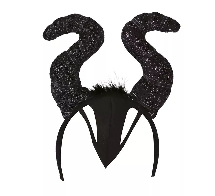 Diadema de Reina Malvada con cuernos