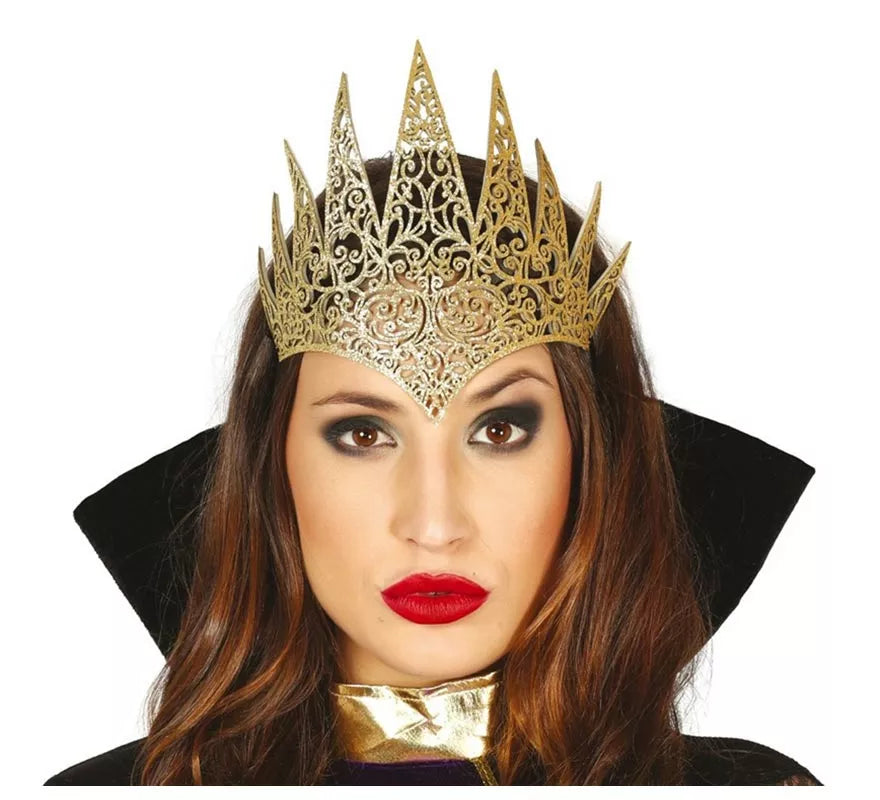 Diadema de Reina Malvada Dorada