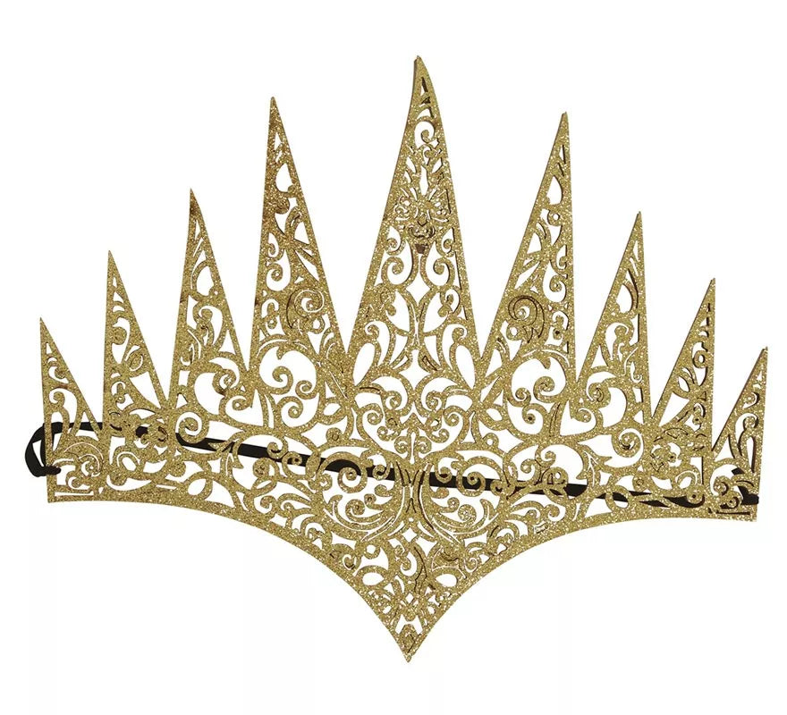 Diadema de Reina Malvada Dorada