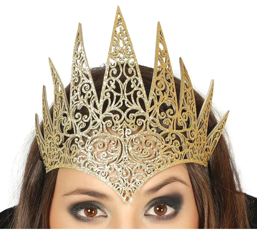 Diadema de Reina Malvada Dorada