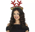 Diadema de Reno con orejas rojas