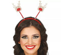 Diadema de Renos dorado y rojo