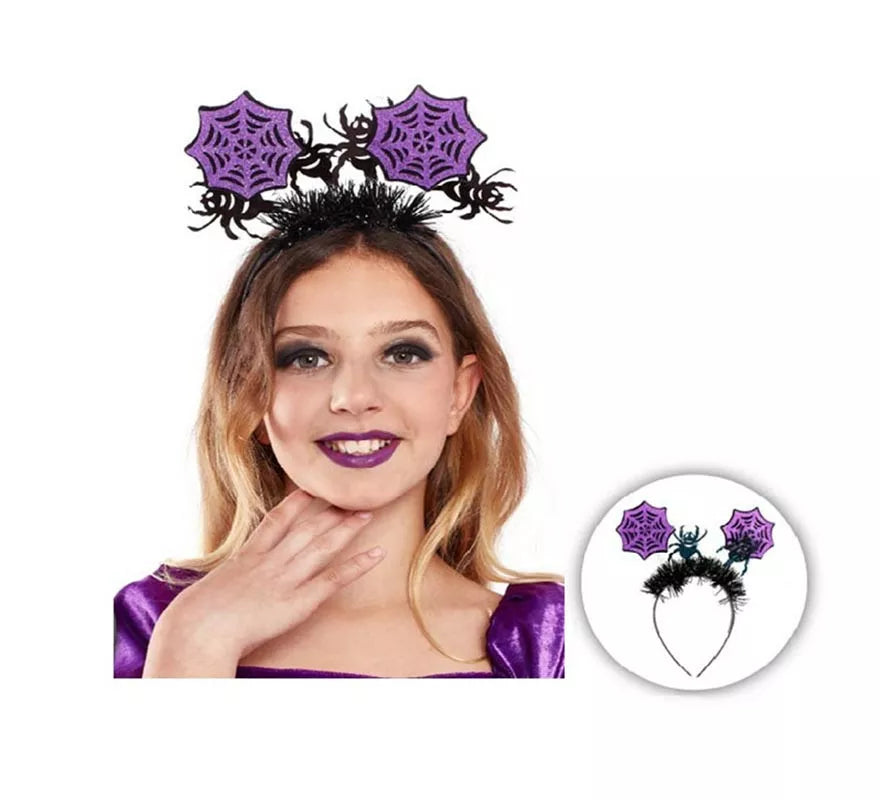 Translation missing: en.Diadema de Spiderwebs Lila