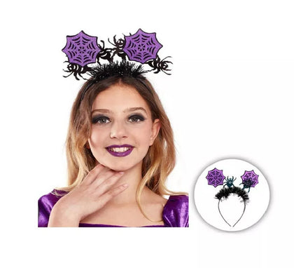 Diadema de Spiderwebs Lila