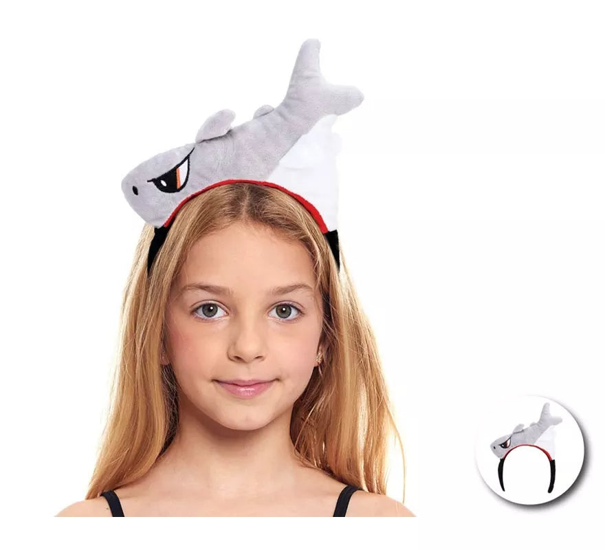 Translation missing: en.Diadema de Tiburón de peluche infantil