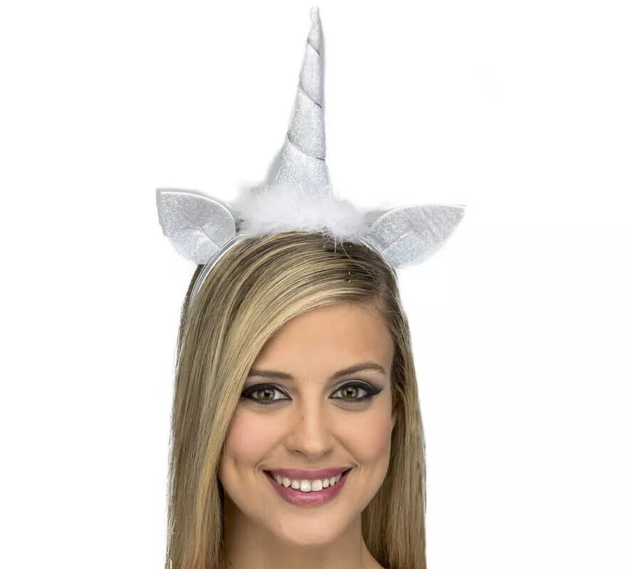 Diadema de Unicornio Blanco