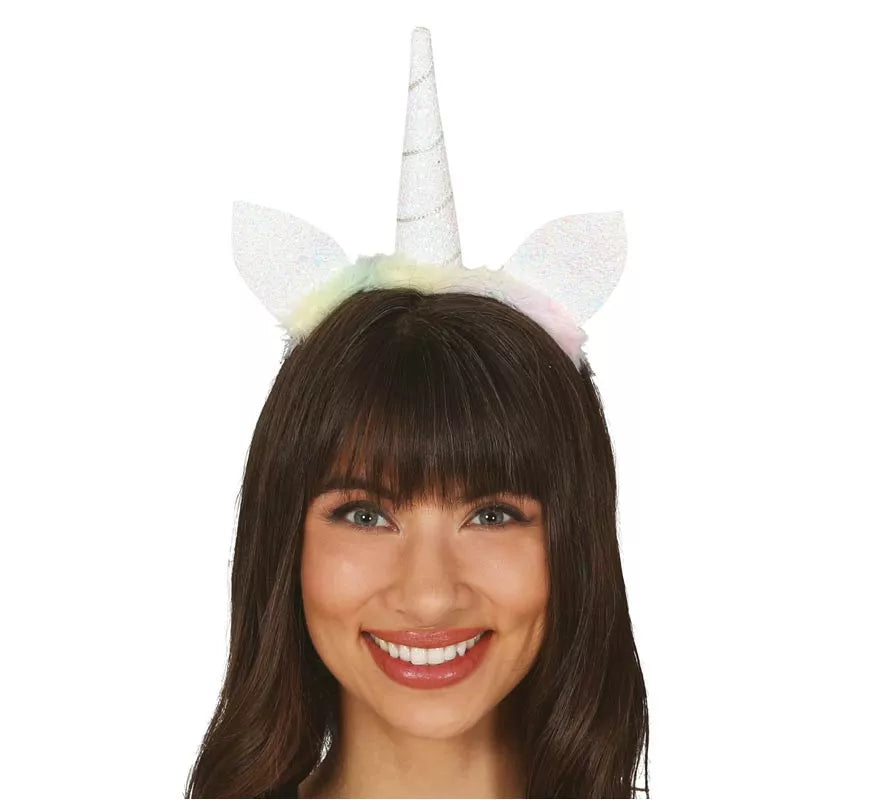 Diadema de Unicornio Blanco
