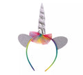 Diadema de Unicornio gris infantil