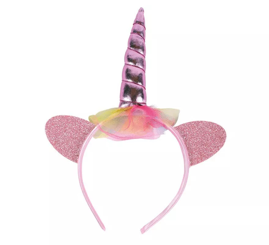 Diadema de Unicornio rosa infantil