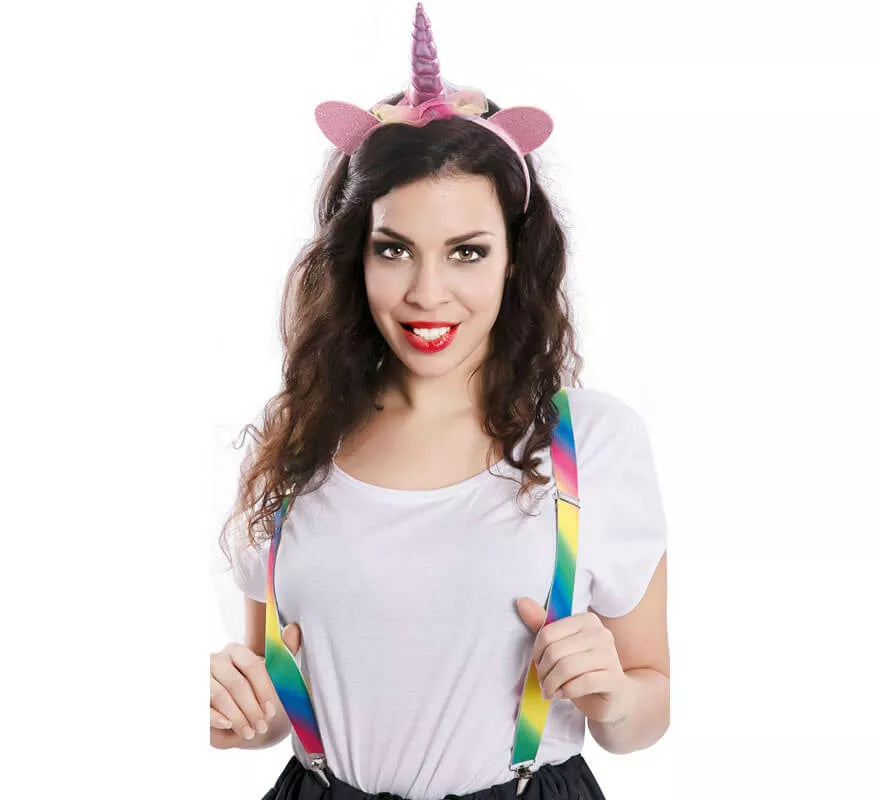 Diadema de Unicornio rosa infantil