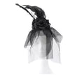 Diadema de Viuda negra con velo