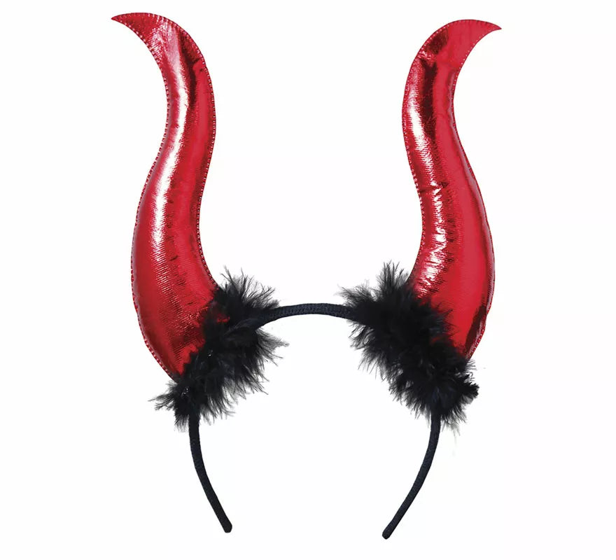 Translation missing: en.Diadema Demonio Roja con Cuernos Altos