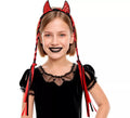 Diadema Diablesa con Dos Trenzas Infantil