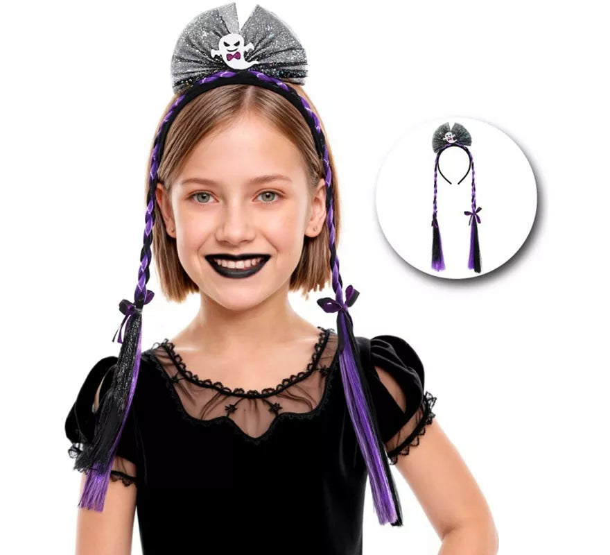 Translation missing: en.Diadema Fantasma con Dos Trenzas Infantil
