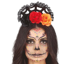 Orange and Red Flowers Headband