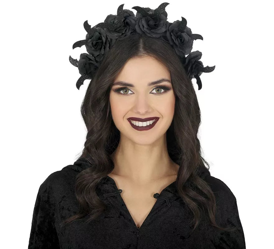 Translation missing: en.Diadema Flores negras
