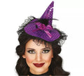 Diadema Gorrito Bruja lila