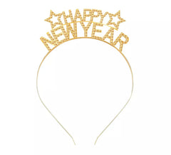 Golden Happy New Year headband