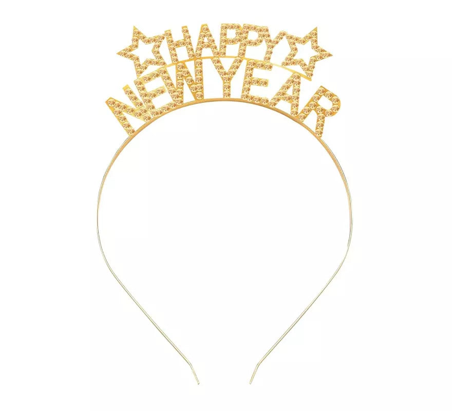 Translation missing: en.Diadema Happy New Year dorada