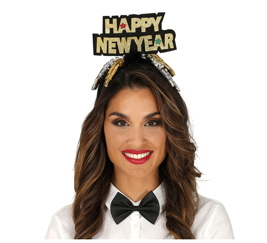 Translation missing: en.Diadema 'Happy New Year' Plata y Oro Surtidos