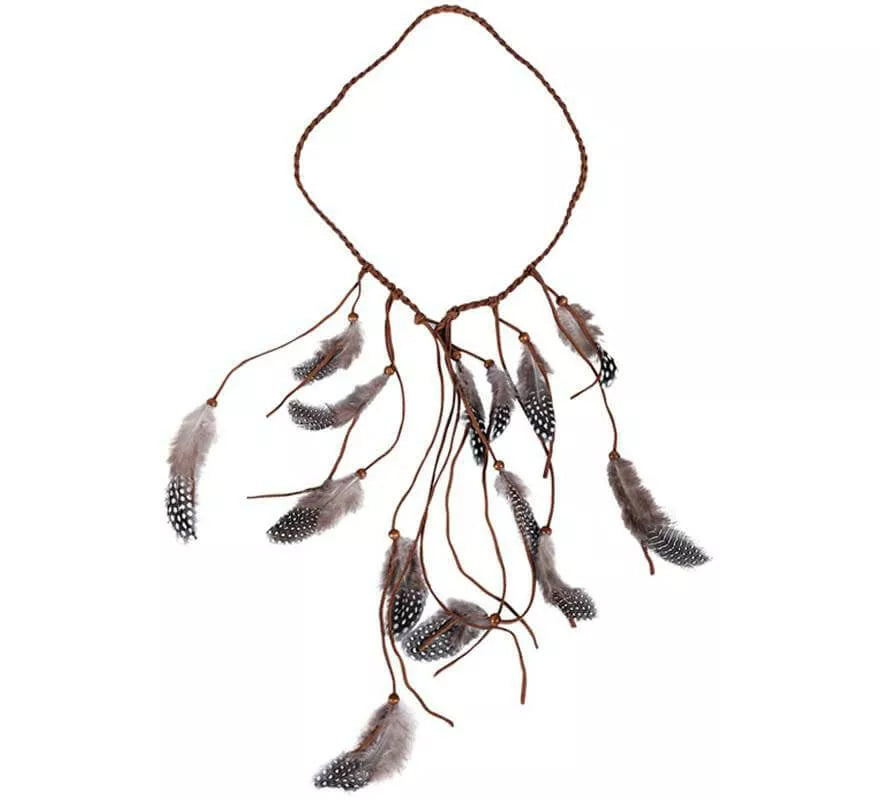 Translation missing: en.Diadema India con plumas de 23 Cm de diámetro