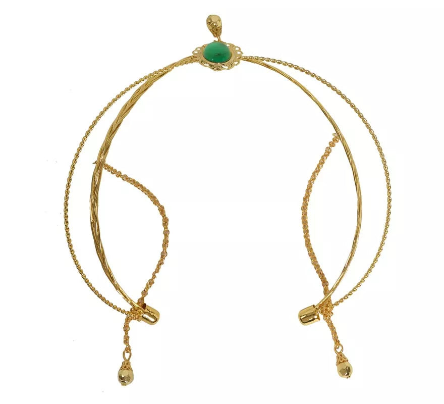Diadema Medieval Metálica Oro