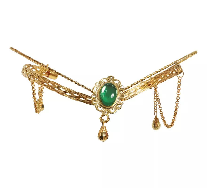 Diadema Medieval Metálica Oro
