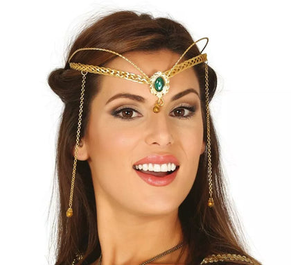 Diadema Medieval Metálica Oro