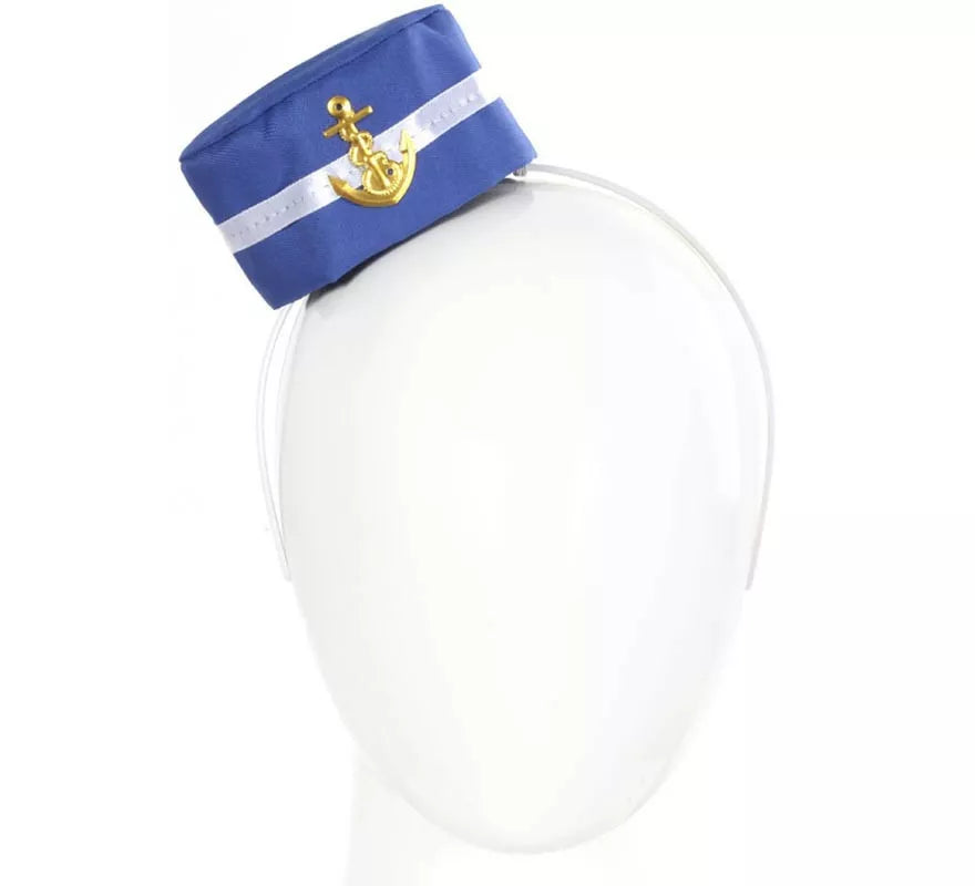 Diadema Mini Gorra Marine azul