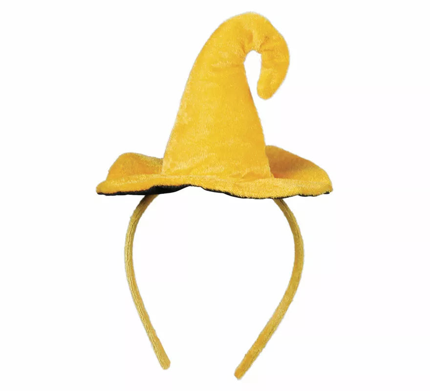 Translation missing: en.Diadema Mini Sombrero de Bruja con Calabaza Sonriente