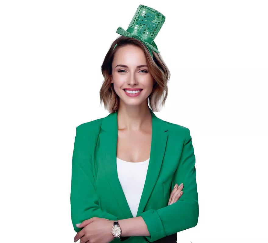 Diadema Minisombrero de San Patricio