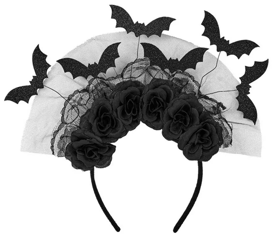 Translation missing: en.Diadema Murciélagos y Rosas negras