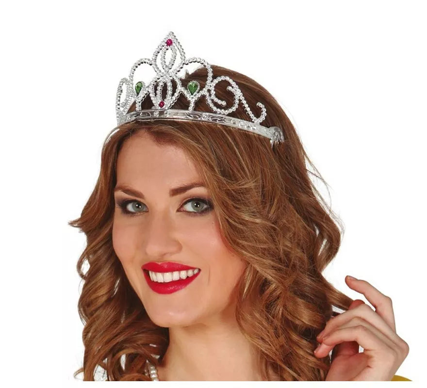 Diadema o Tiara plata para Princesas