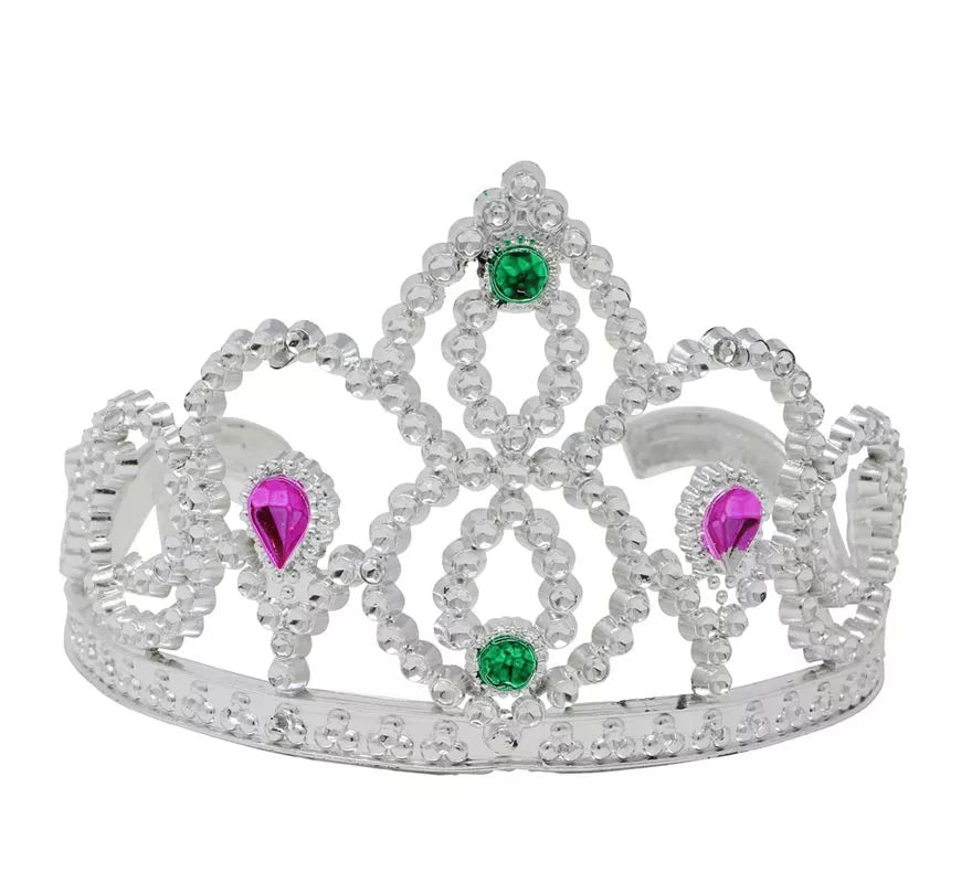 Diadema o Tiara plata para Princesas