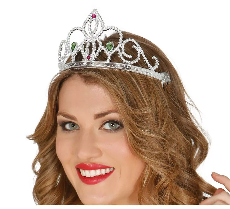 Diadema o Tiara plata para Princesas