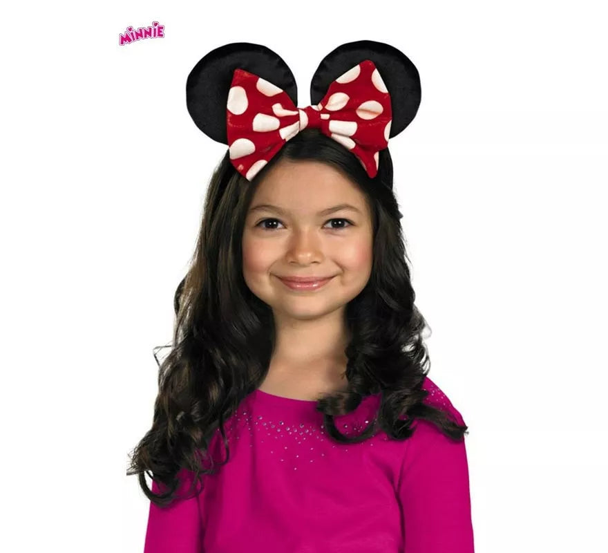 Translation missing: en.Diadema Orejas de Minnie Disney con lazo reversible infantil