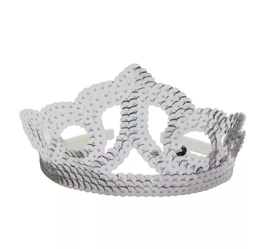 Translation missing: en.Diadema Plata lentejuelas