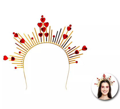Diadema Reina Halo roja