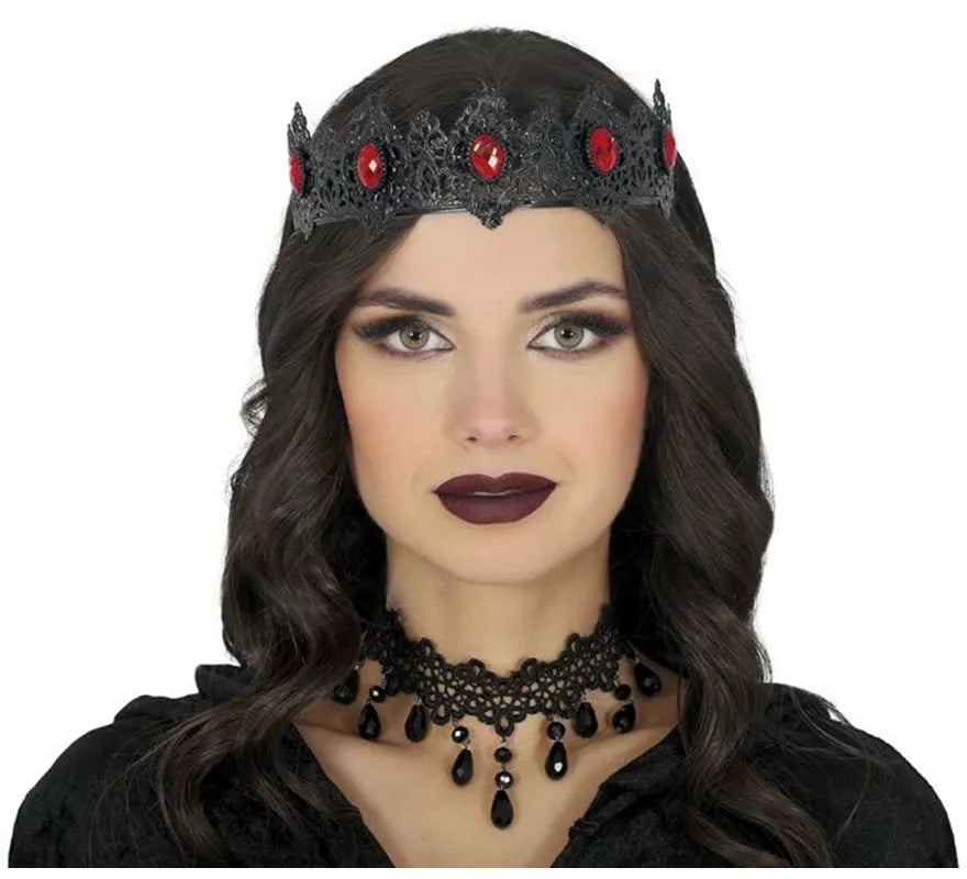Diadema Reina negra Metálica