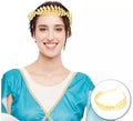 Diadema Romana dorada de metal adulto