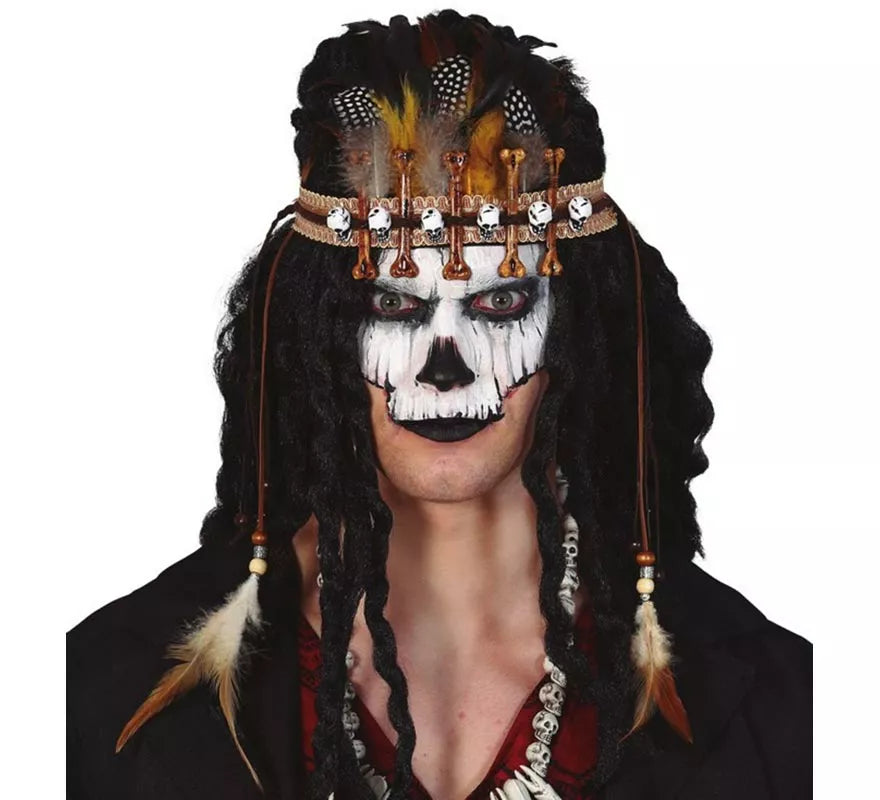 Diadema Voodoo con Plumas