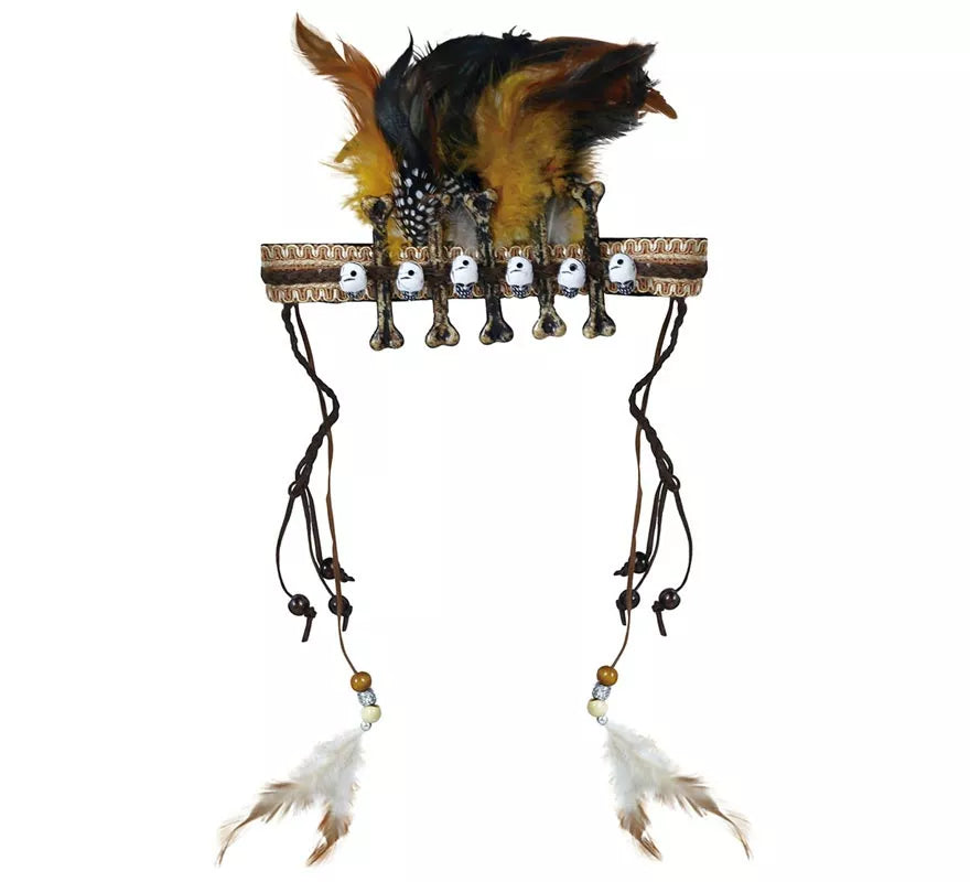 Diadema Voodoo con Plumas