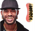 Dientes dorados de rapero