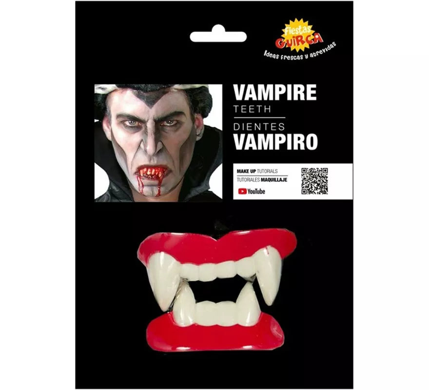 Dientes o Dentadura de Vampiro para Halloween