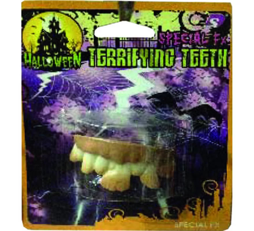 Dientes terroríficos de Halloween modelos surtidos