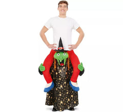 Witch with Stars shoulder costume for adults